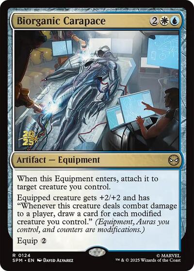 Biorganic Carapace (Prerelease) from PSPM #124s, Magic: The Gathering card