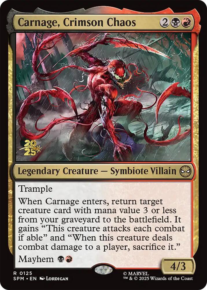 Carnage, Crimson Chaos - Prerelease Cards - Magic: The Gathering