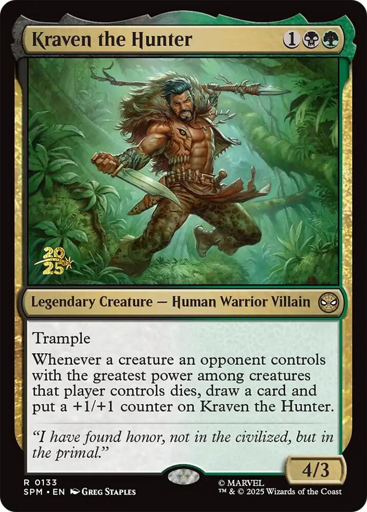 Kraven the Hunter #133s — Marvel's Spider-Man Promos