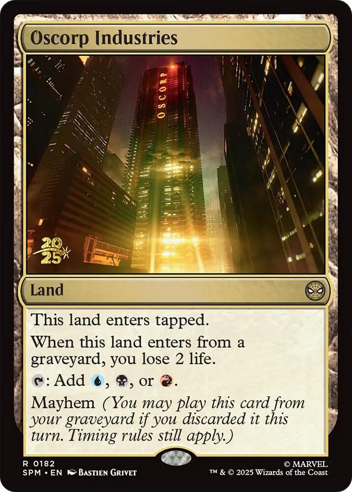 Oscorp Industries #182s — Marvel's Spider-Man Promos