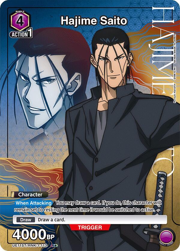 Hajime Saito (113) (R*) - UE11ST: Rurouni Kenshin Starter Deck