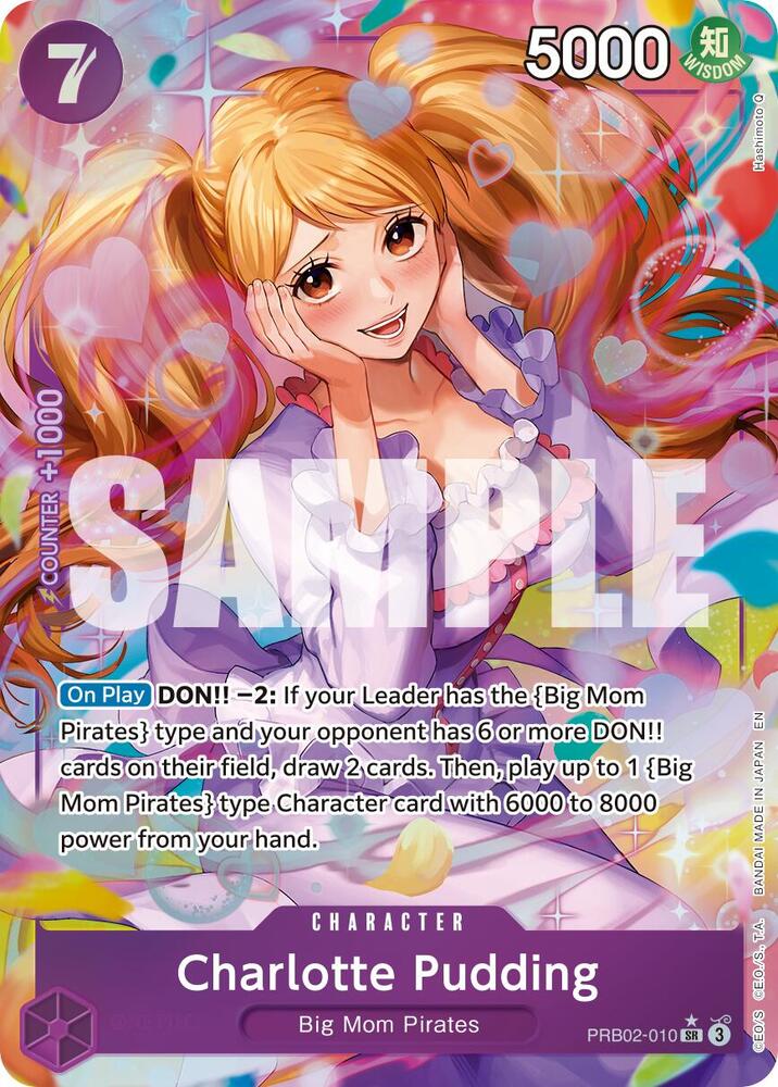 Charlotte Pudding PRB02 010 Alternate Art onepiece card