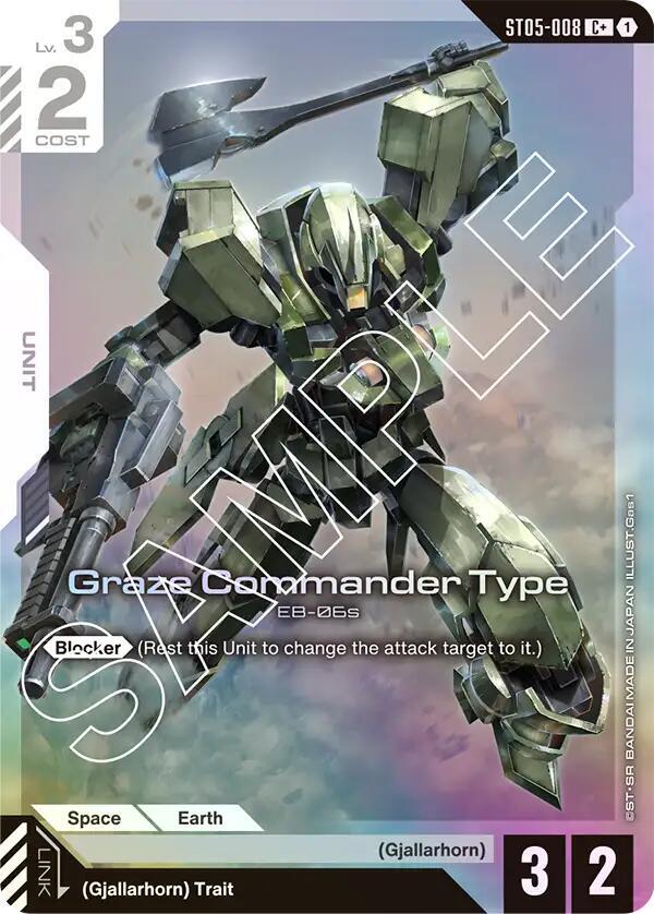 Graze Commander Type (C+) - Starter Deck 05: Iron Bloom - Gundam