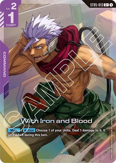With Iron and Blood (C+) card