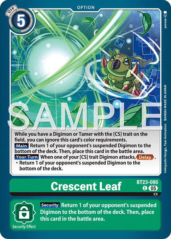 Crescent Leaf - Hackers' Slumber - Digimon Card Game - TCGplayer.com