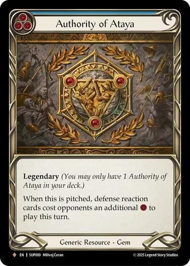 Authority of Ataya Super Slam card price