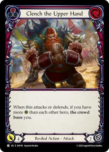 Clench the Upper Hand Red