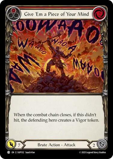 Give 'Em a Piece of Your Mind (Red)