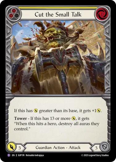 Cut the Small Talk SUP174 card