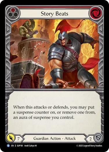 Story Beats (Red) SUP181 card
