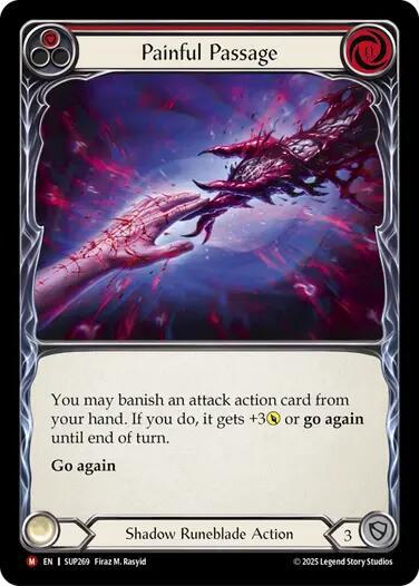 Painful Passage Super Slam Majestic Flesh and Blood card — value and price