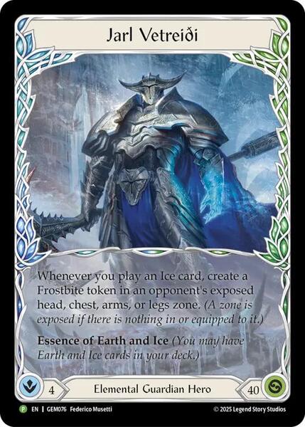 Jarl Vetreidi - GEM Pack 3 - Flesh and Blood TCG - TCGplayer.com