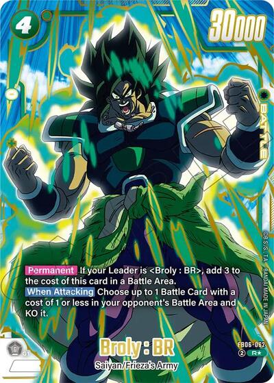 Broly : BR - FB06-062 (Gold) card
