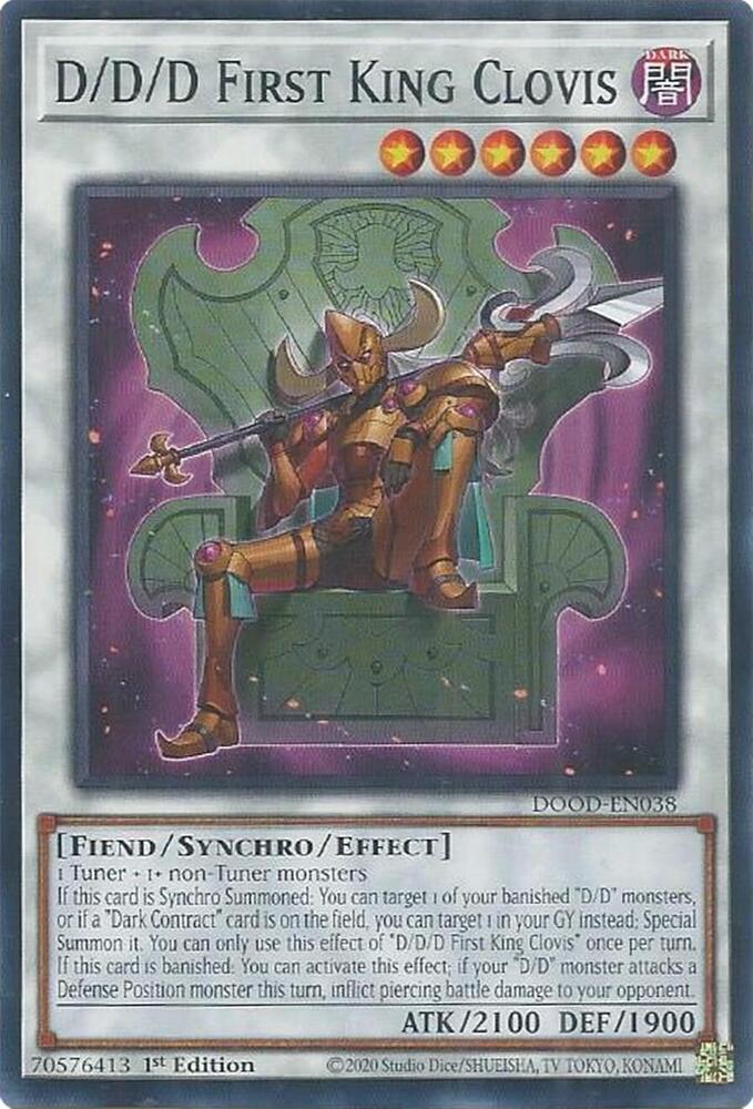 D/D/D First King Clovis - Doom of Dimensions - YuGiOh - TCGplayer.com