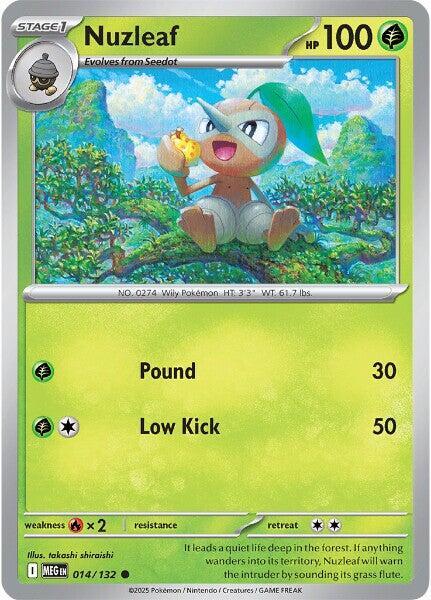 Nuzleaf 014/132 from ME01: Mega Evolution