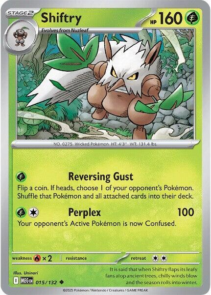 Shiftry 015/132 from ME01: Mega Evolution