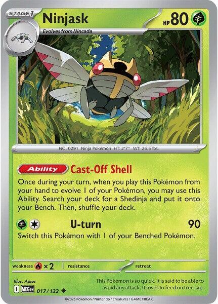 Ninjask 017/132 from ME01: Mega Evolution