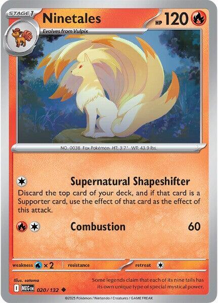 Ninetales 020/132 from ME01: Mega Evolution