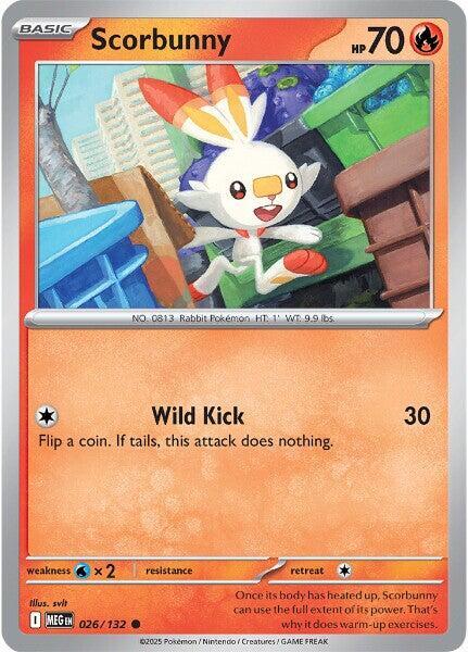 Scorbunny 026/132 from ME01: Mega Evolution