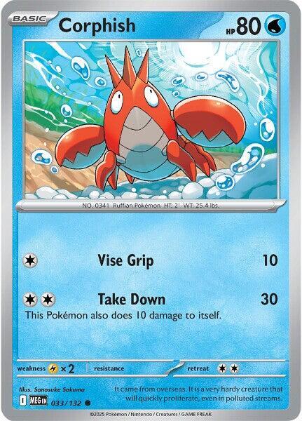 Corphish 033/132 from ME01: Mega Evolution