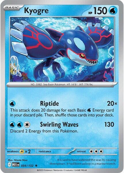 Kyogre 034/132 from ME01: Mega Evolution