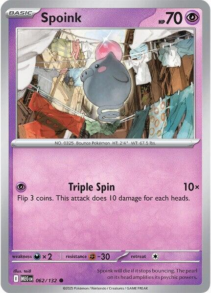 Spoink 062/132 from ME01: Mega Evolution