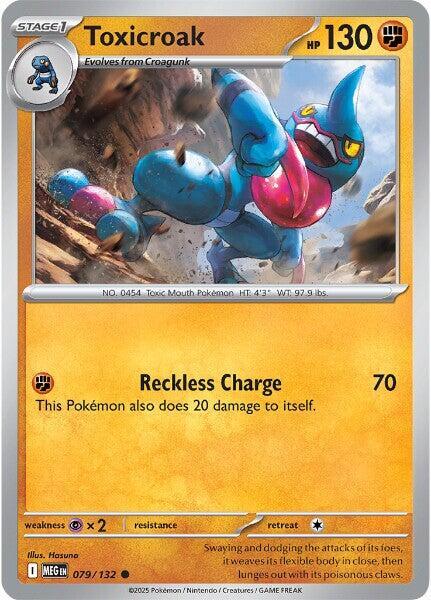Toxicroak 079/132 from ME01: Mega Evolution