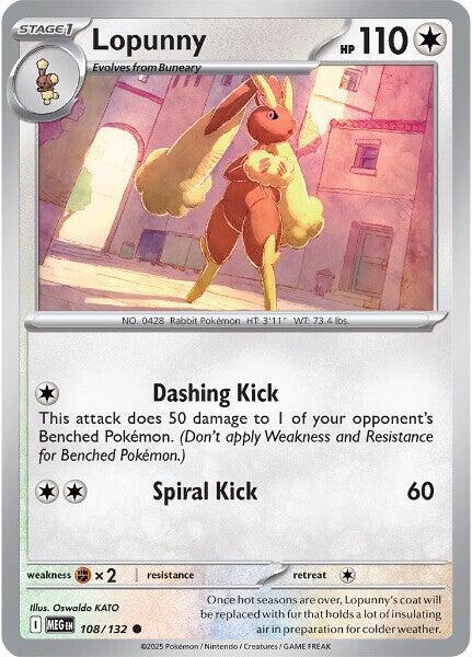 Lopunny 108/132 from ME01: Mega Evolution
