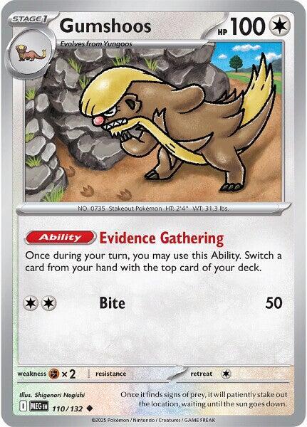 Gumshoos 110/132 from ME01: Mega Evolution