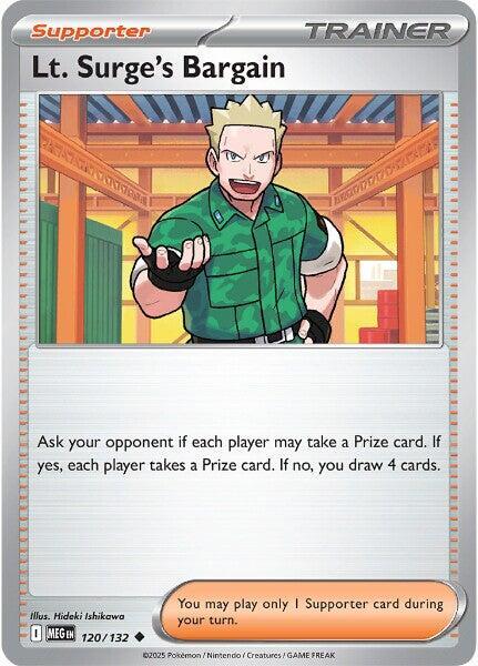 Lt. Surge's Bargain 120/132 from ME01: Mega Evolution