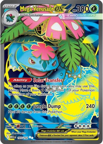 Mega Venusaur ex - 155/132 - ME01: Mega Evolution - Pokemon