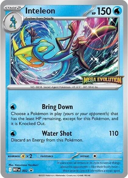 Inteleon - 002 002 from ME: Mega Evolution Promo