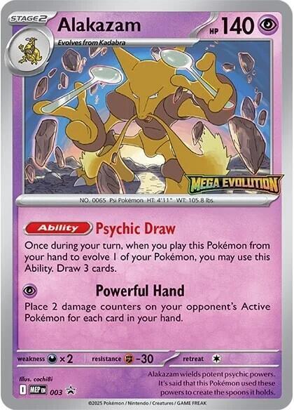 Alakazam - 003 003 from ME: Mega Evolution Promo