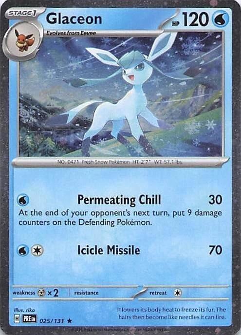 Glaceon - 025/131 (Cosmos Holo) 025/131 from Miscellaneous Cards & Products
