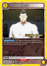Razor (005) (UEX04BT: HUNTER X HUNTER Vol.2 Release Event Cards)