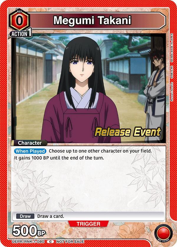 Megumi Takani (080) - UE11BT: Rurouni Kenshin Release Event Cards