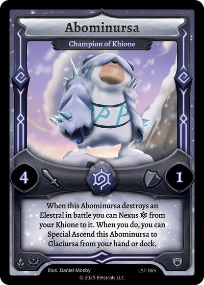 Abominursa - Champion of Khione