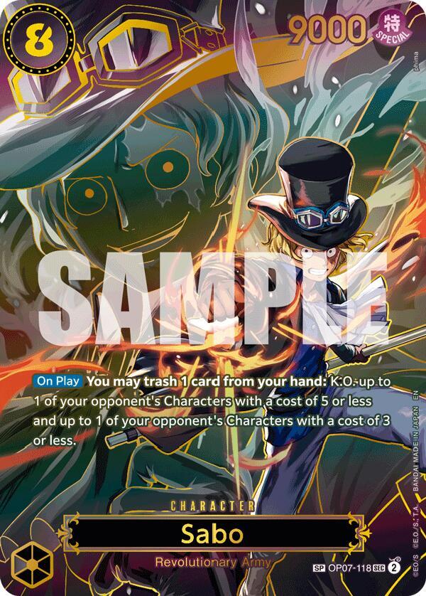 Sabo OP07 118 SP onepiece card
