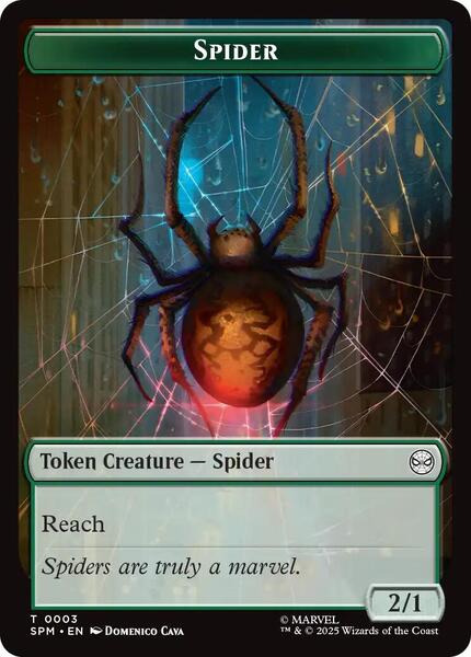Spider // Treasure Double-Sided Token - Marvel's Spider-Man