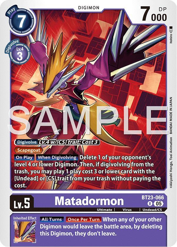 Matadormon - Hackers' Slumber - Digimon Card Game - TCGplayer.com