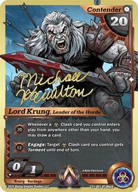 Lord Krung, Leader of the Horde