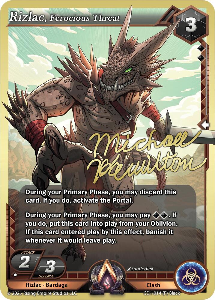 Rizlac, Ferocious Threat