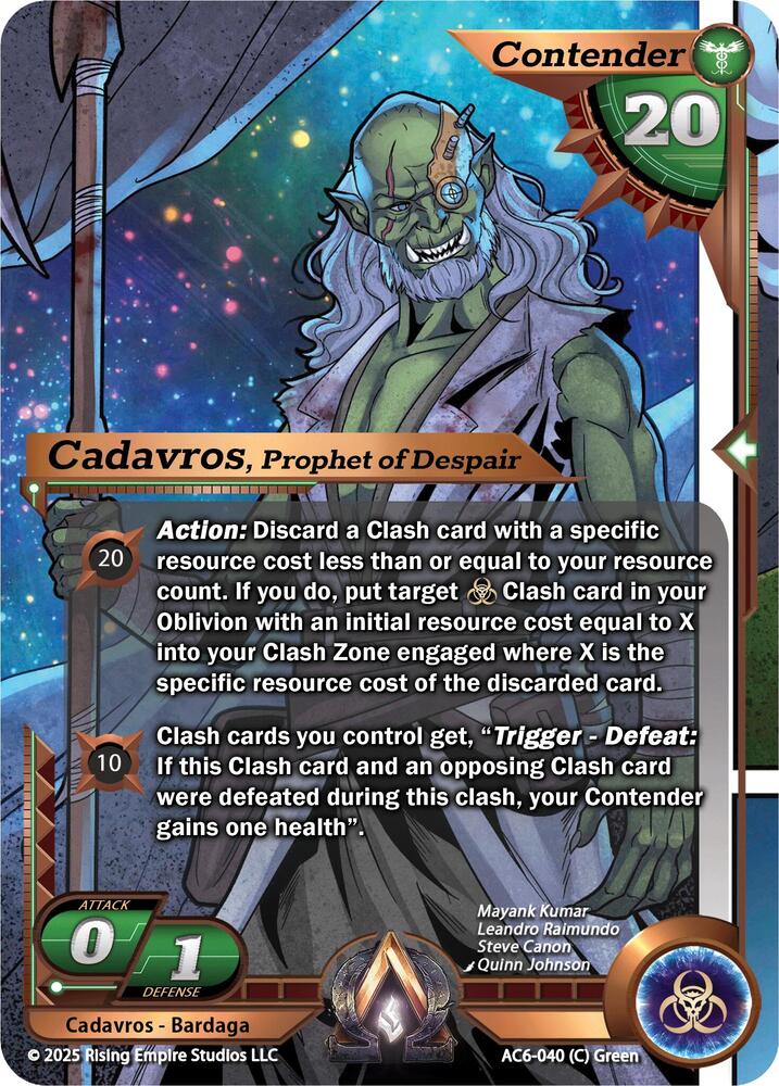 Cadavros, Prophet of Despair - Echoes of Eternity - Alpha Clash