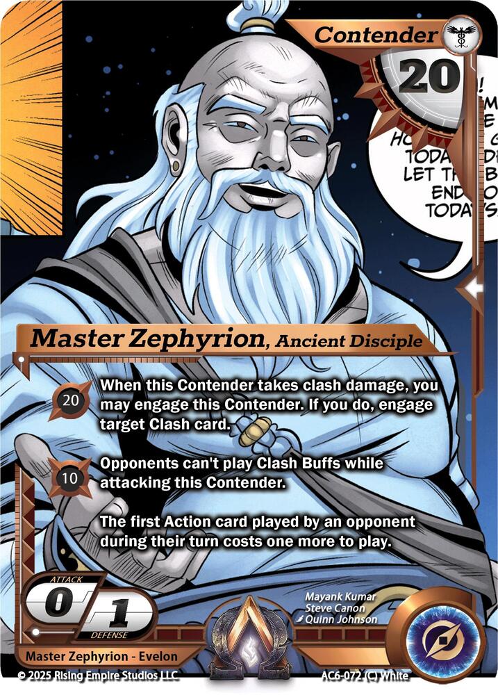 Master Zephyrion, Ancient Disciple