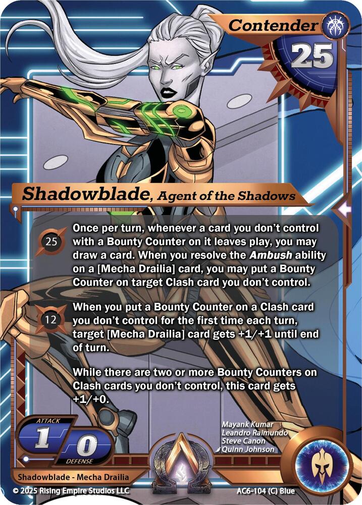 Shadowblade, Agent of the Shadows