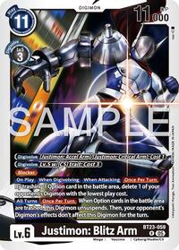 Justimon: Blitz Arm - Hackers' Slumber - Digimon card