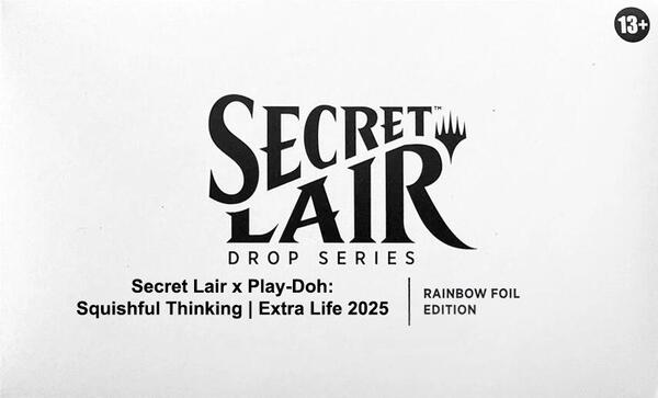 play doh mtg cards Secret Lair x Play-Doh: Squishful Thinking: Extra Life 2025 - Rainbow Foil Edition - Secret Lair Drop Series Is The Play-Doh Secret Lair