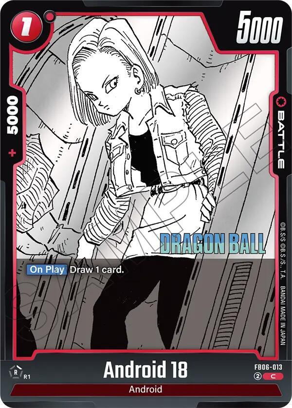 Android 18 - FB06-013 - Manga Booster 02 - Dragon Ball Super