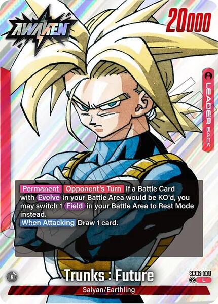 Trunks : Future - SB02-001 - Manga Booster 02 - Dragon Ball Super