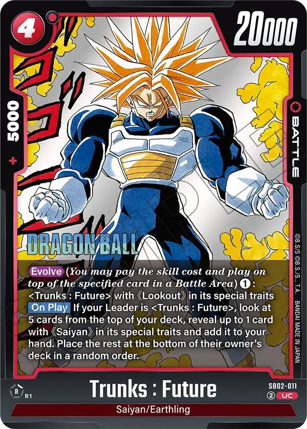 Trunks : Future - SB02-011 - Manga Booster 02 - Dragon Ball Super